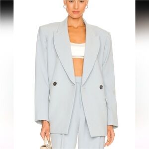 L'Academie Kaya Blazer in Light Blue, Size: M